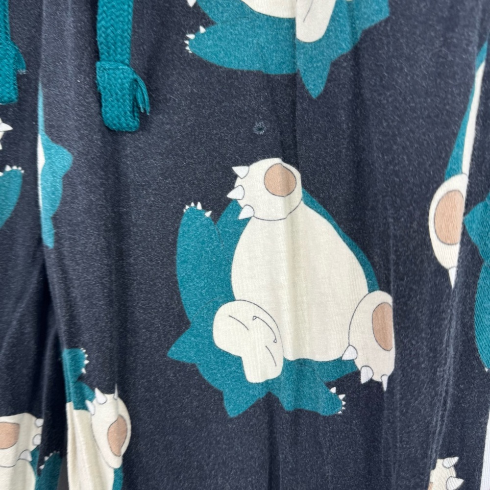 Pokémon pants pajama pj character Black and Teal Pajama Pants snorlax - Picture 7 of 7